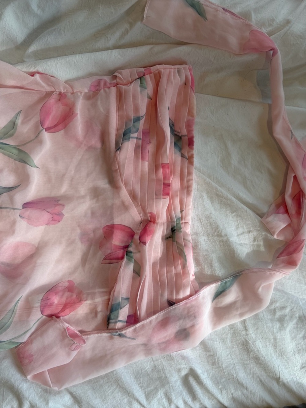 Princess Polly Spring Pink Tube top and matching scarf - Picture 2 of 3